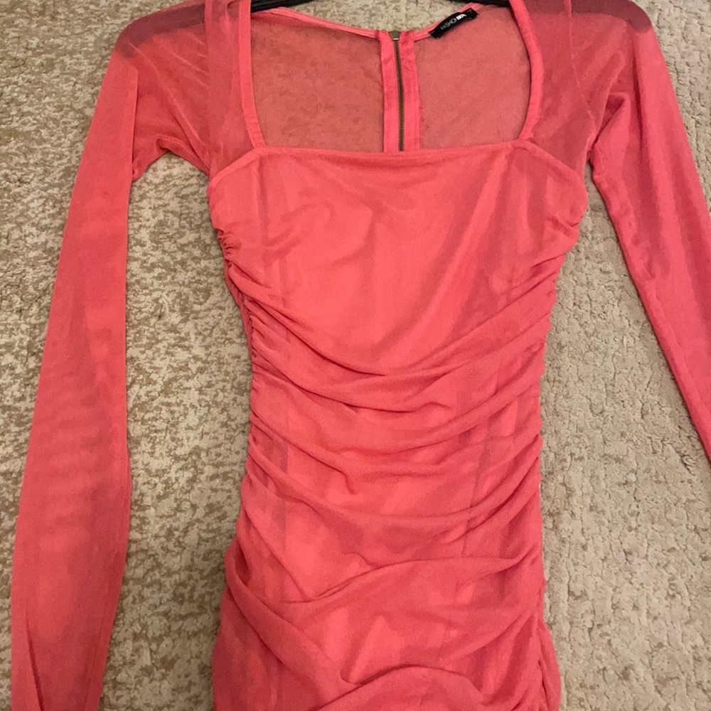 Pink fashion nova dress